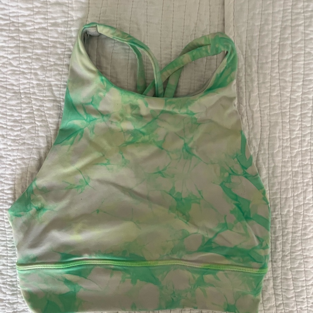 Lululemon Green Racerback Sports Bra